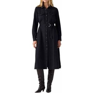 LEVI'S - Lange Jurk - Grijs - Denim