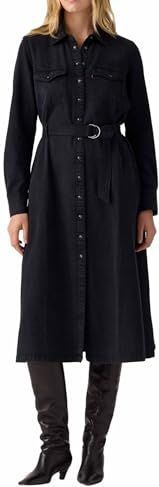 LEVI'S - Lange Jurk - Grijs - Denim