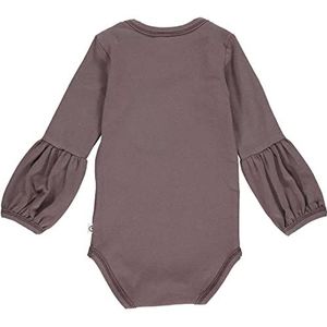 Müsli by Green Cotton Baby Girls Cozy me Bell Sleeve Body and Toddler Sleepers, Grape, 56