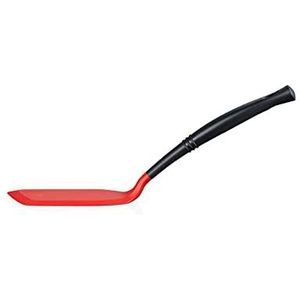 Le Creuset Professionele platte spatel met siliconen rand, silicone/nylon, kersenrood