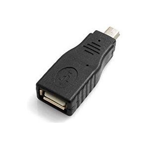 SYSTEM-S USB Adapter USB A Vrouwelijk naar Mini USB Mannelijke Adapter Kabel