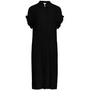 Object Dames Objsanne Tiana S/S Dress Noos jurk, zwart, 38