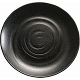 APS 83941 ZEN Ronde melamine bord/dienblad, Ø 28 x 3 cm, zwart