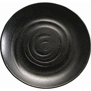 APS 83941 ZEN Ronde melamine bord/dienblad, Ø 28 x 3 cm, zwart