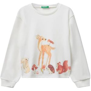 United Colors of Benetton Shirt G/C M/L, Wit, 3 jaar