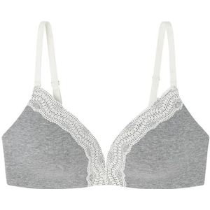 Women'Secret Driehoekige beha, gevoerd, lichtgrijs, 95C, Grijs, 95C