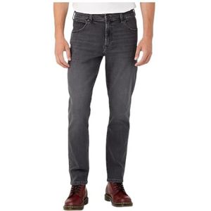 Wrangler Heren Larston jeans, black-out, W36 / L34, Blackout, 36W x 34L