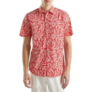 United Colors of Benetton heren overhemd, Rood, XXL