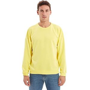 Trendyol Heren Yellow Male Oversize Fit Sweatshirt, XS