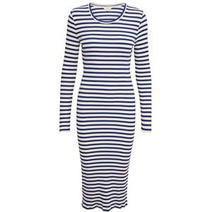 Part Two Sonya Dress, Mazarine Blue Stripe, S, Mazarine Blue Stripe, S