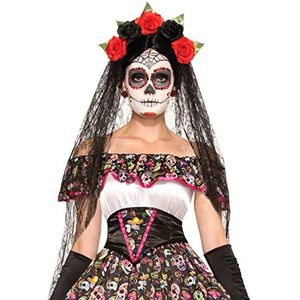 Bristol Novelty 74922 Halloween-dag van de dode sluier, veelkleurig, one size