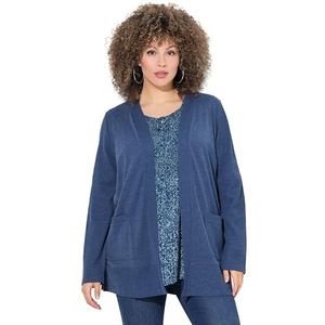 Ulla Popken - Sweatvest - Donkerblauw