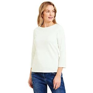 Cecil - Shirt - Vanilla White - Katoen - Hoge Uitsnijding