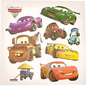 AG Design Disney Cars muurstickers voor de kinderkamer, pvc-folie (ftalaten-vrij), meerkleurig, 30 x 30 cm