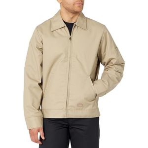 Dickies Gevoerde Eisenhower herenblouse met lange mouwen, Kaki, M tall