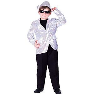 Dress Up America Volledig gevoerd Silver Sequin Jacket For Kids