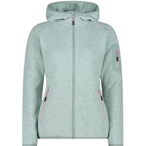 CMP - Knit-Tech Jas - Dames - Groen - Materiaalmix - Met Vaste Capuchon