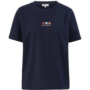 s.Oliver Bernd Freier GmbH & Co. KG Dames T-shirt, blauw, 32, blauw, 32