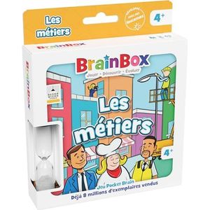 Bezzerwizzer - BrainBox De beroepen – geheugen- en observatiekaartenspel – familiespel – 4 jaar en ouder – 1 speler en ouder – Frans
