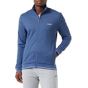 BOSS Men's Tracksuit Loungewear Jacket, Open Blue, L, Open blue., L