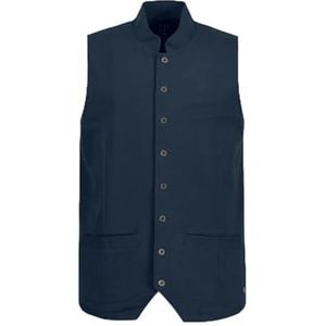 JP 1880 Heren, klederdracht, sweat, opstaande kraag, borduurwerk vest, marineblauw, 3XL, marineblauw, 3XL