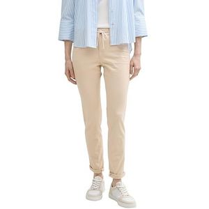 TOM TAILOR Dames Jeans Tapered Fit, 21650, Summer Beige, 30W / 32L