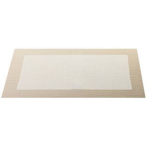 ASA Placemat, omzoomd, synthetisch materiaal, wit, 9 x 12 x 16 cm