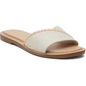 TOMS Shea Slide Sandaal voor dames, Mist Leer Suède, 42 EU