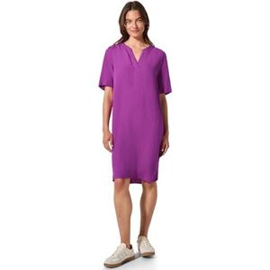 Cecil - Jurk - Pink - Linnenmix - Korte Mouwen