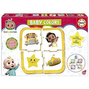 Educa - Cocomelon Baby Colors. Educatief spel voor baby's +24 maanden | U leert met deze 6 puzzels (19134)