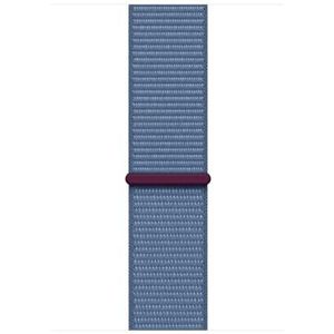 Apple Watch Band - Geweven sportbandje - 45 mm - Winterblauw - One Size
