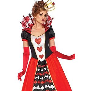 LEG AVENUE Damen Deluxe Queen Of Hearts Kost me, Mehrfarbig, L EU