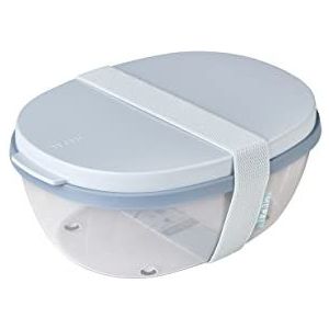 Mepal - Ellipse lunchbox - 1425 ml - Saladebox - Nordic blue