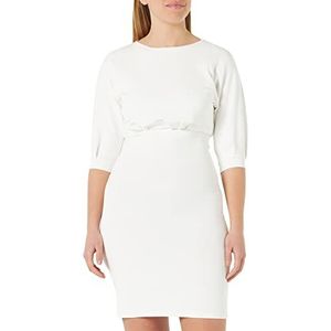 Pinko Alda Neopreen jurk, Fluid, casual, voor dames, Z05_wit-sneeuwwit, 36 NL