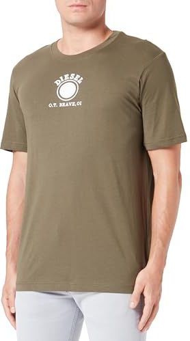 Diesel - T-Just-K4 - T-shirt - Kaki - Katoen - Korte Mouwen