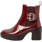 Art - 1658 Sofia - Leren Enkellaarsjes - Bordeauxrood - 3 tot 5 cm Hakhoogte