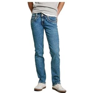 Pepe Jeans Dames SLIM JEANS MW ICONIC GEN Jeans, blauw (Denim - IA3), 27W/32L, Blauw (Denim - Ia3), 27W / 32L