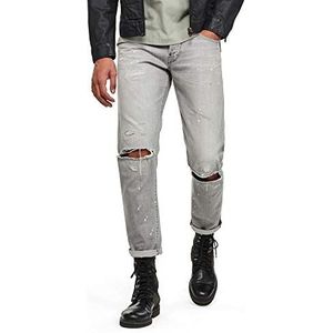 G-STAR RAW Heren Alum Relaxed Tapered Jeans, grijs (Sun Faded Ripped Pewter Grey D17232-c049-b641), 28W x 30L