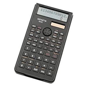 Genie 82 SC technisch-wetenschappelijke rekenmachine (240 functies; 10 cijfers; 2 regels display; incl. beschermdeksel) zwart