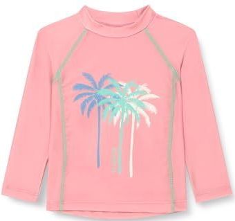 Playshoes Unisex kinderen UV-bescherming zwemshirt zwemshirt badkleding, Palmen koraal lange mouwen, 74-80