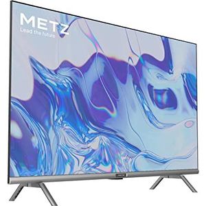 Metz Smart TV, MTC6110-serie, 32 inch (81 cm), HD LED, WLAN, Android TV, HDMI, ARC, USB, CI+ slot, Dolby Digital, DVB-C/T2/S2, randloos display, zwart