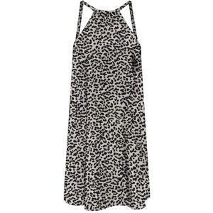 Onlnova Life Vis Lea Dress AOP, mocha meringue, M