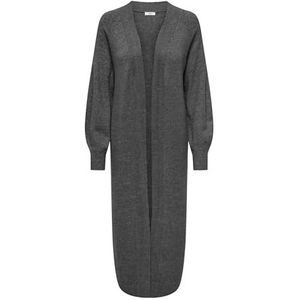 JDY - Lange Cardigan - Donkergrijs