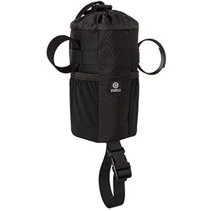 AGU Snackpack fietstas, frametas, 1 liter, waterafstotend, reflecterend, eenvoudige montage, 100% gerecycled polyester, zwart