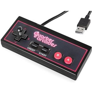 Quarter Arcades USB A-controller 1,5 m accessoire voor mini-arcadekast, bedraad met verwijderbare duimstick, compatibel met Windows 11 pc en andere apparaten
