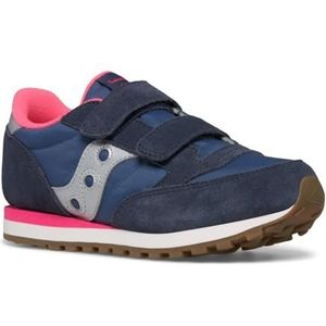 Saucony Originals Unisex Kids Jazz Double Hl Sneaker, Navy Zilver Roze, 38 EU