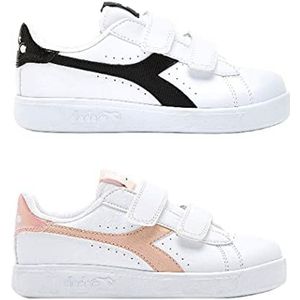 Diadora Game P Td Girl Gymschoen meisjes, Wit Roze Carnation, 27 EU