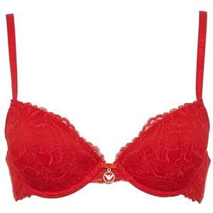 Emporio Armani Eternal Lace Push Up Bra dames, rode lak, 34 / C