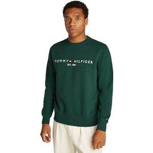 Tommy Hilfiger - Logo Sweatshirt - Groen - 3XL - Heren