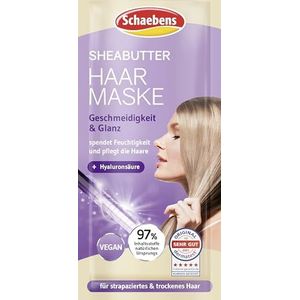 Schaebens Sheaboter haarmasker, soepel en glanzend, voor beschadigd en droog haar, veganistisch